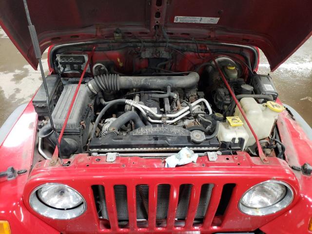 1J4FA39S62P771273 - 2002 JEEP WRANGLER / X RED photo 11