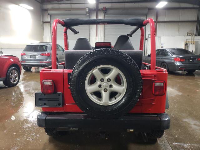 1J4FA39S62P771273 - 2002 JEEP WRANGLER / X RED photo 6