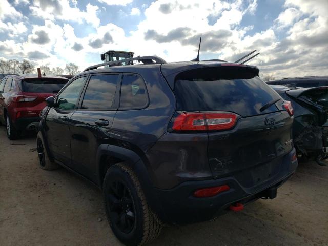 1C4PJMBS1GW157352 - 2016 JEEP CHEROKEE TRAILHAWK GRAY photo 2