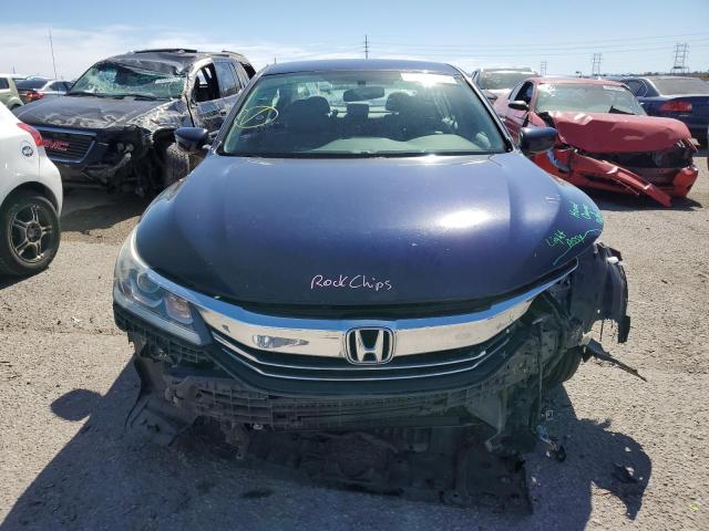 1HGCR2F34HA114574 - 2017 HONDA ACCORD LX BLUE photo 5