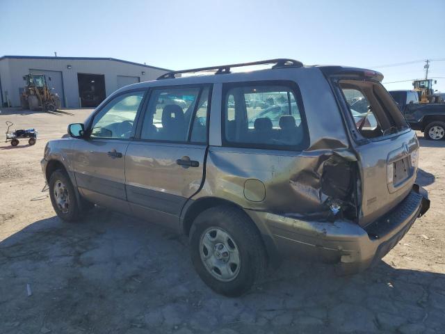 2HKYF18164H539817 - 2004 HONDA PILOT LX GOLD photo 2