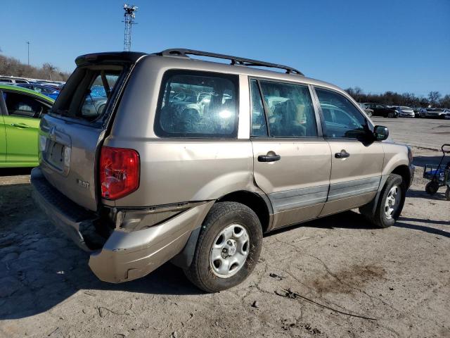 2HKYF18164H539817 - 2004 HONDA PILOT LX GOLD photo 3