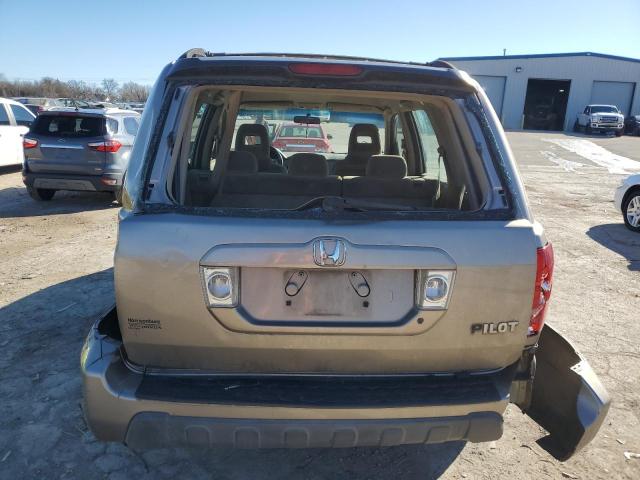 2HKYF18164H539817 - 2004 HONDA PILOT LX GOLD photo 6