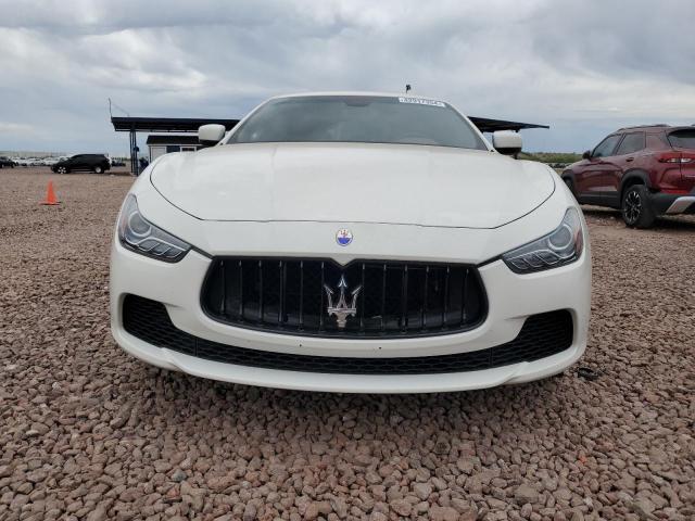 ZAM57RSA1G1189768 - 2016 MASERATI GHIBLI S WHITE photo 5