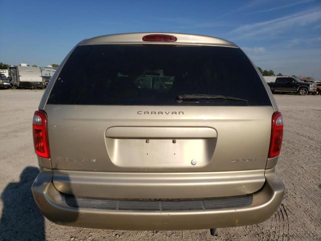 1B4GP45382B642328 - 2002 DODGE CARAVAN SPORT TAN photo 6