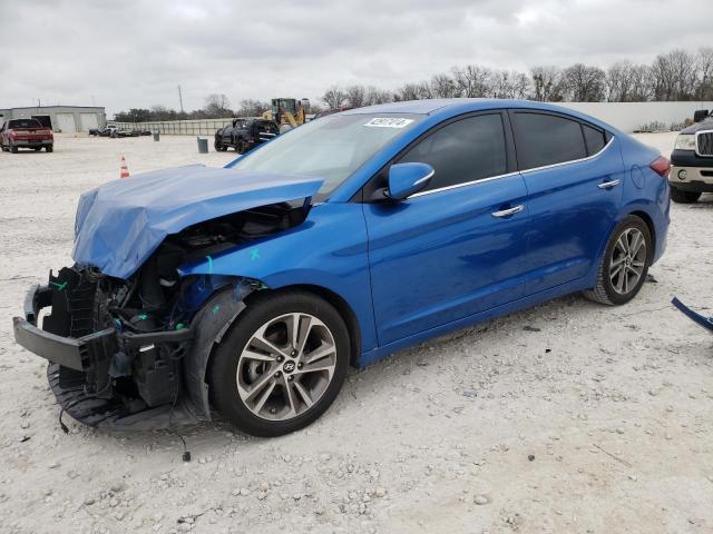 5NPD84LF5HH110820 - 2017 HYUNDAI ELANTRA SE BLUE photo 1