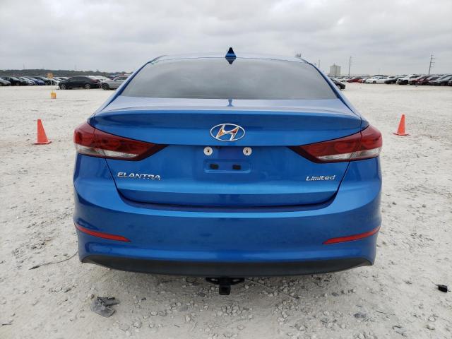 5NPD84LF5HH110820 - 2017 HYUNDAI ELANTRA SE BLUE photo 6