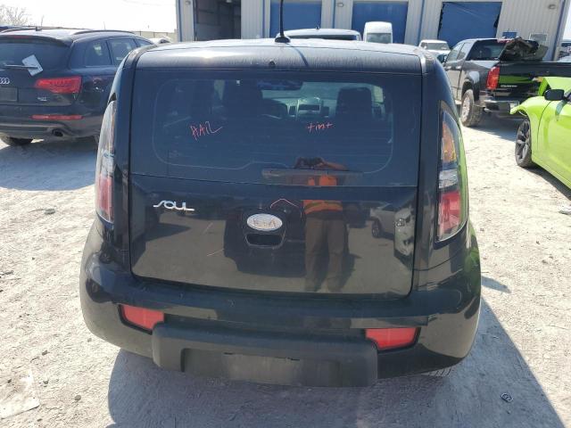 KNDJT2A12A7105551 - 2010 KIA SOUL BLACK photo 6