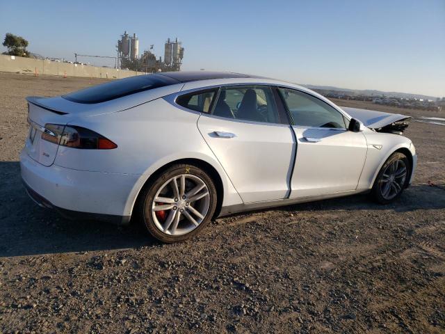 5YJSA1H16EFP47958 - 2014 TESLA MODEL S WHITE photo 3