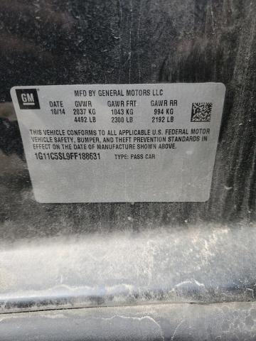 1G11C5SL9FF188631 - 2015 CHEVROLET MALIBU 1LT 石墨色 照片 12