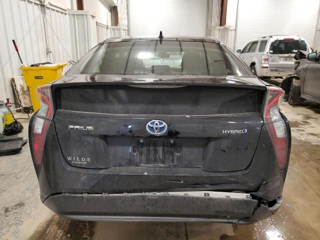 JTDKBRFU0J3600762 - 2018 TOYOTA PRIUS BLACK photo 6