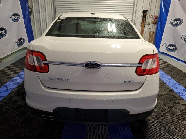 1FAHP2EWXAG160036 - 2010 FORD TAURUS SEL WHITE photo 6