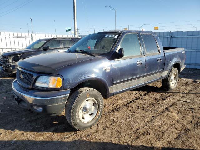 1FTRW08L63KD56286 - 2003 FORD F150 SUPERCREW BLUE photo 1