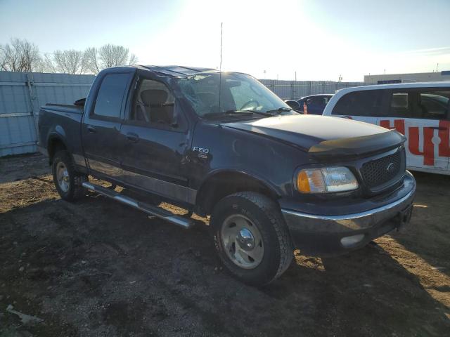 1FTRW08L63KD56286 - 2003 FORD F150 SUPERCREW BLUE photo 4