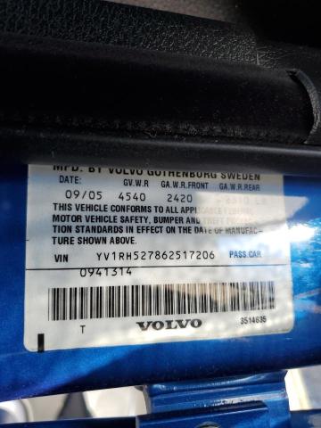 YV1RH527862517206 - 2006 VOLVO S60 R 蓝色 照片 13