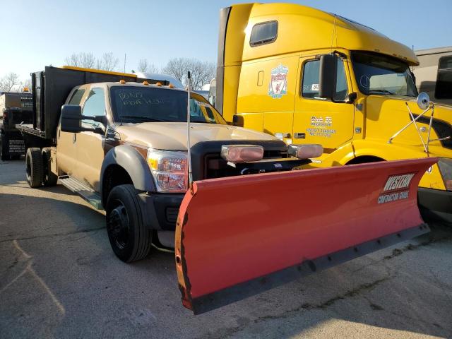 1FDAW4GY0BEB53985 - 2011 FORD F450 SUPER DUTY BROWN photo 4