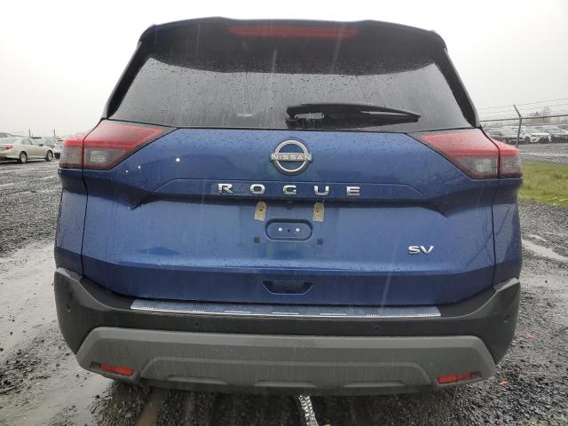 5N1BT3BA7PC758350 - 2023 NISSAN ROGUE SV BLUE photo 6