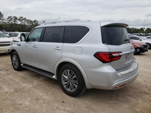 JN8AZ2NE2J9192758 - 2018 INFINITI QX80 BASE SILVER photo 2