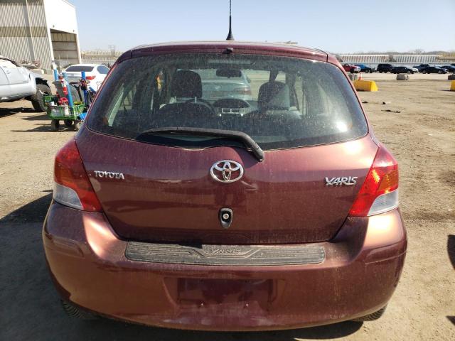 JTDKT903395232641 - 2009 TOYOTA YARIS MAROON photo 6