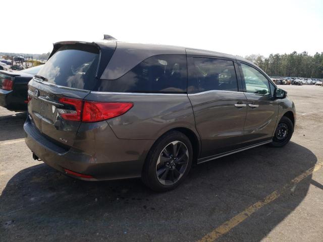 5FNRL6H95NB014246 - 2022 HONDA ODYSSEY ELITE CHARCOAL photo 3