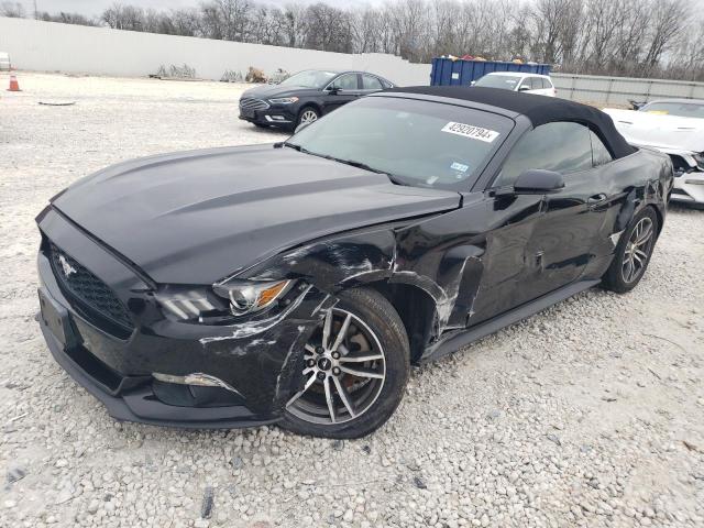 1FATP8UH0F5419345 - 2015 FORD MUSTANG BLACK photo 1