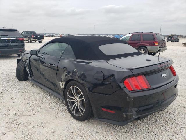 1FATP8UH0F5419345 - 2015 FORD MUSTANG BLACK photo 2