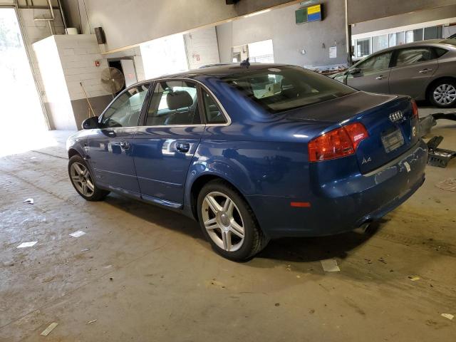 WAUAF78E48A101895 - 2008 AUDI A4 2.0T BLUE photo 2