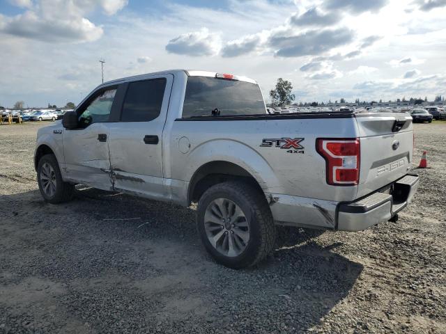 1FTEW1EP7JKE60097 - 2018 FORD F150 SUPERCREW SILVER photo 2