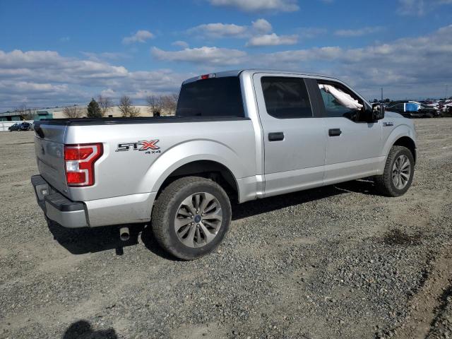 1FTEW1EP7JKE60097 - 2018 FORD F150 SUPERCREW SILVER photo 3