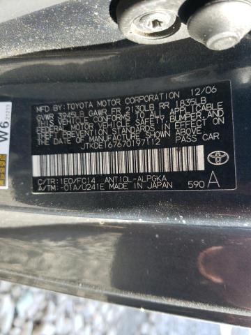 JTKDE167670197112 - 2007 TOYOTA SCION TC 灰色 照片 12