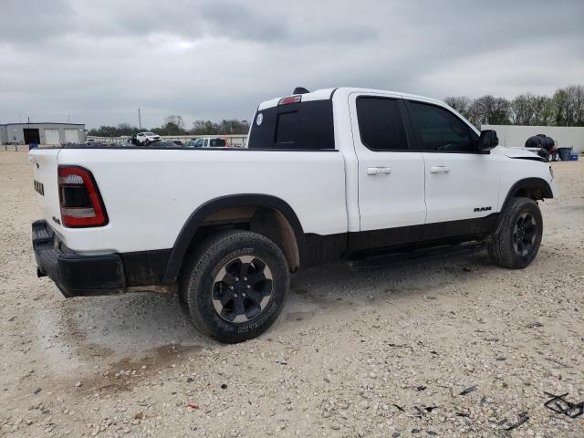 1C6SRFET4KN806781 - 2019 RAM 1500 REBEL WHITE photo 3