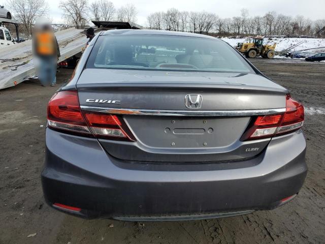 2HGFB2F90EH536585 - 2014 HONDA CIVIC EXL GRAY photo 6