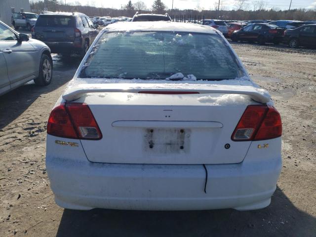 2HGES16574H580004 - 2004 HONDA CIVIC LX WHITE photo 6