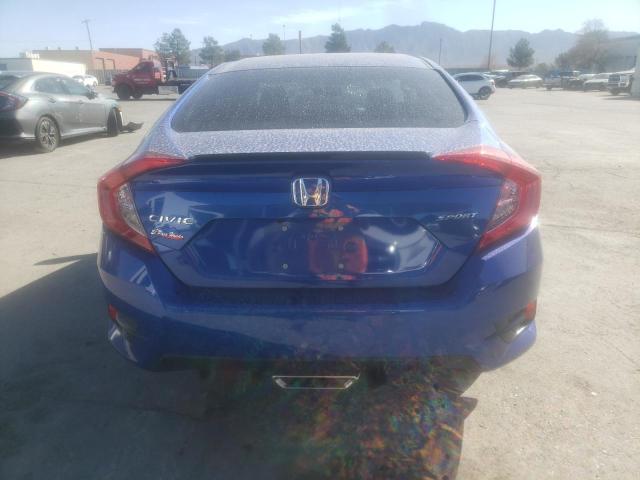 2HGFC2F89LH571787 - 2020 HONDA CIVIC SPORT BLUE photo 6