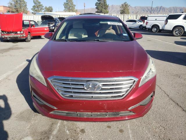 5NPE24AF9FH181590 - 2015 HYUNDAI SONATA SE RED photo 5