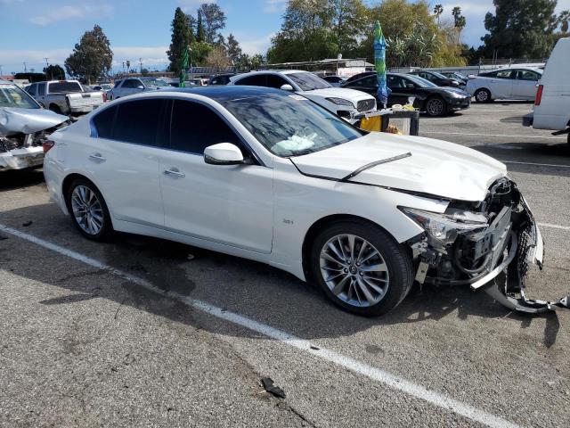 JN1EV7APXJM364337 - 2018 INFINITI Q50 LUXE WHITE photo 4