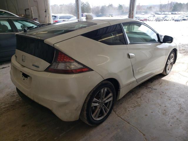 JHMZF1C63CS004773 - 2012 HONDA CR-Z EX WHITE photo 3