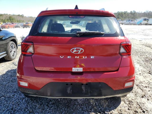 KMHRC8A31NU151267 - 2022 HYUNDAI VENUE SEL RED photo 6