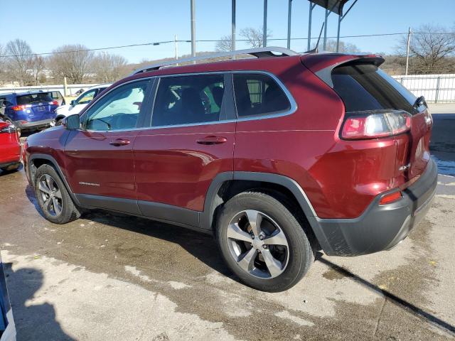 1C4PJMDX1KD449760 - 2019 JEEP CHEROKEE LIMITED RED photo 2