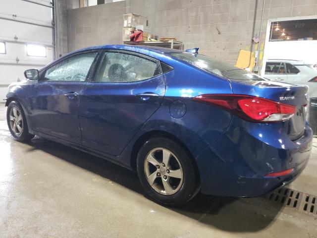 5NPDH4AE0GH726613 - 2016 HYUNDAI ELANTRA SE BLUE photo 2