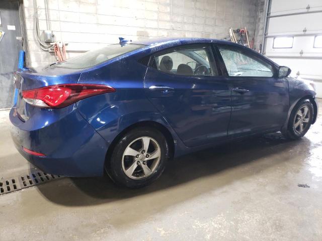 5NPDH4AE0GH726613 - 2016 HYUNDAI ELANTRA SE BLUE photo 3