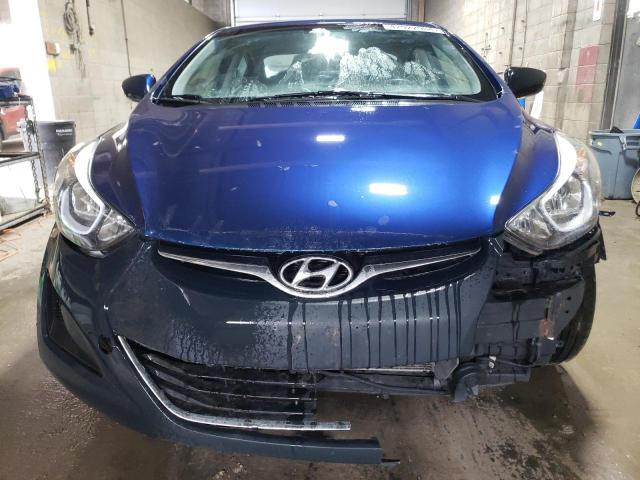 5NPDH4AE0GH726613 - 2016 HYUNDAI ELANTRA SE BLUE photo 5