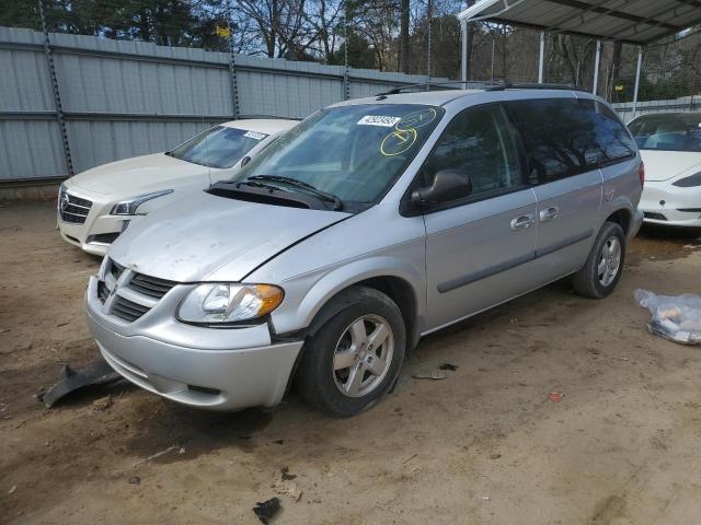 1D4GP45R37B138285 - 2007 DODGE CARAVAN SXT SILVER photo 1