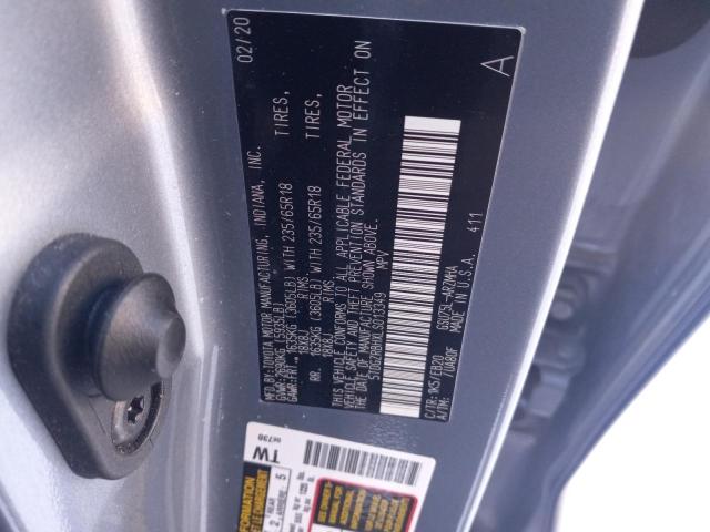 5TDGZRBHXLS013349 - 2020 TOYOTA HIGHLANDER XLE BLUE photo 12