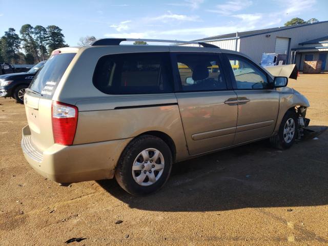 KNDMG4C38A6326220 - 2010 KIA SEDONA LX TAN photo 3