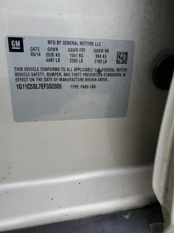 1G11C5SL7EF302009 - 2014 CHEVROLET MALIBU 1LT SILVER photo 12