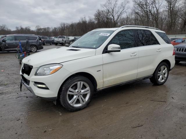 4JGDA5HB6CA061686 - 2012 MERCEDES-BENZ ML 350 4MATIC WHITE photo 1