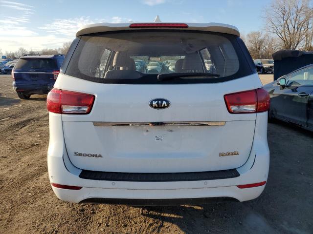 KNDMA5C12F6080052 - 2015 KIA SEDONA L WHITE photo 6