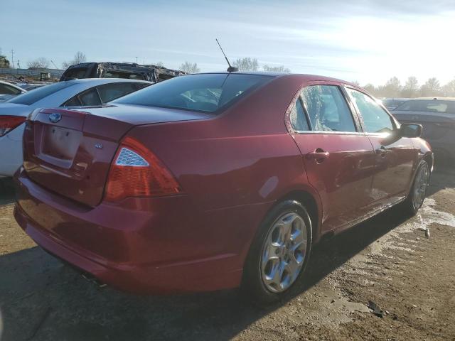 3FAHP0HA6AR302038 - 2010 FORD FUSION SE RED photo 3