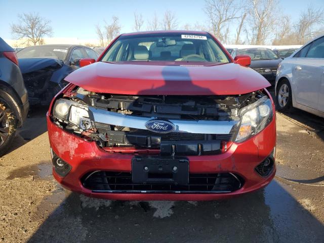 3FAHP0HA6AR302038 - 2010 FORD FUSION SE RED photo 5